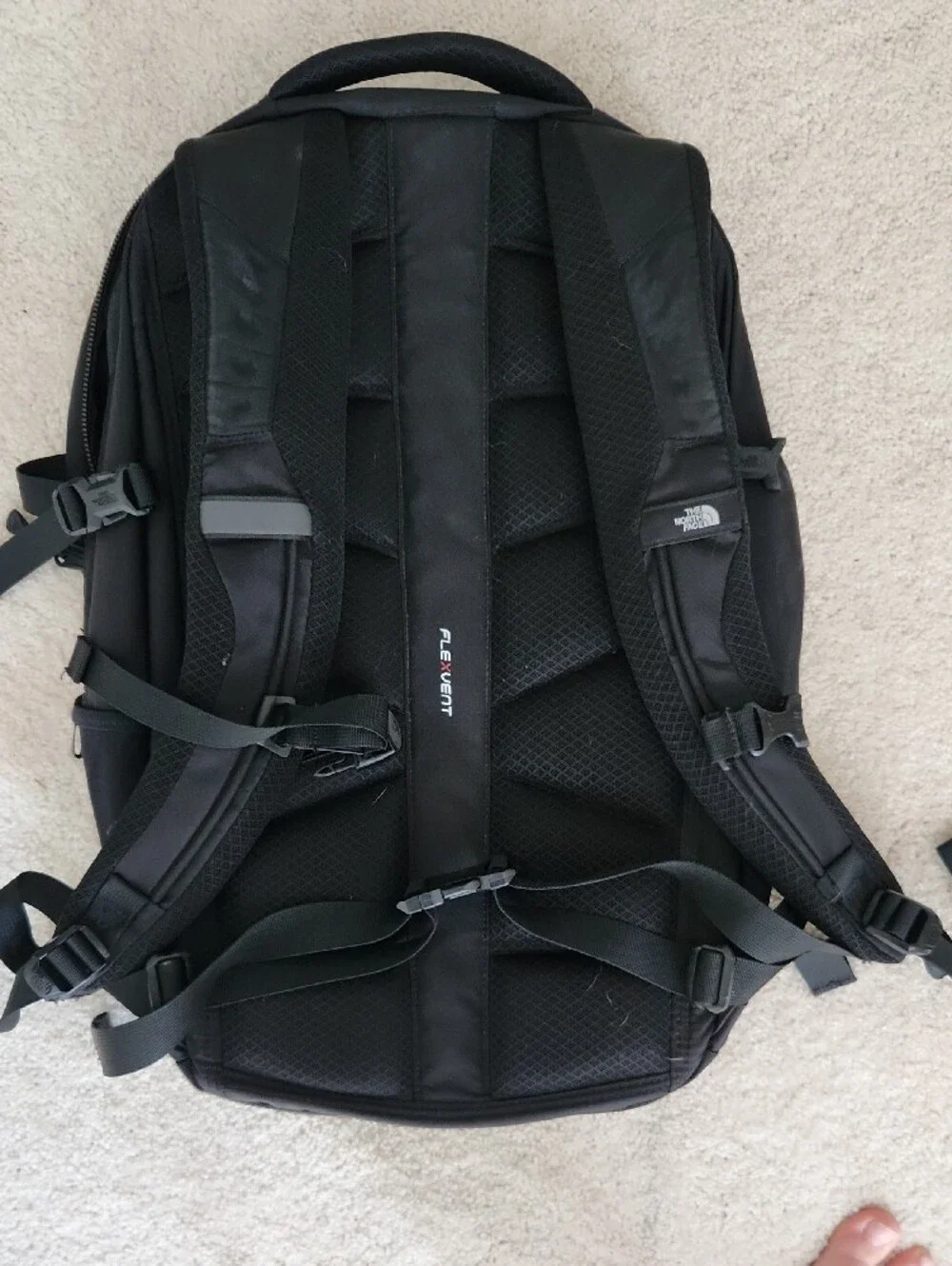 The North Face Black Fall Line Backpack with Jobcase Logo